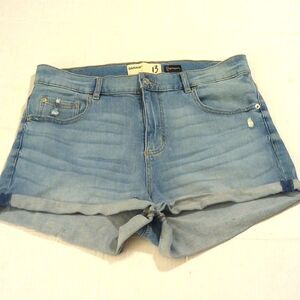 Garage denim high waisted shorts